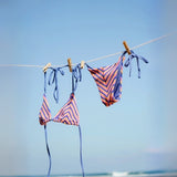 Sunset Stripe Bikini Top