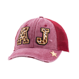 AJ Burgundy Vintage Cap