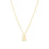 Initial Chain Necklace Gold