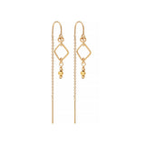 Whitehaven Thread Earrings Gold