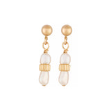 Freshwater Earrings Gold