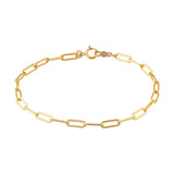 Pacific Paper Clip Bracelet Gold