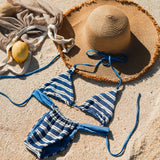 Sailor Stripe Bikini Top