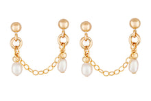 Load image into Gallery viewer, Double Bay Earrings Gold
