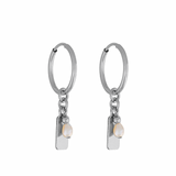 Rio Hoop Earrings Sterling Silver