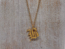 Load image into Gallery viewer, Initial Chain Necklace Gold
