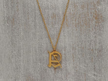 Load image into Gallery viewer, Initial Chain Necklace Gold

