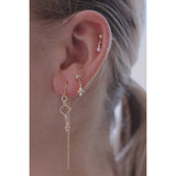 Whitehaven Thread Earrings Gold