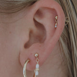 One Mile Hoop Earrings Gold